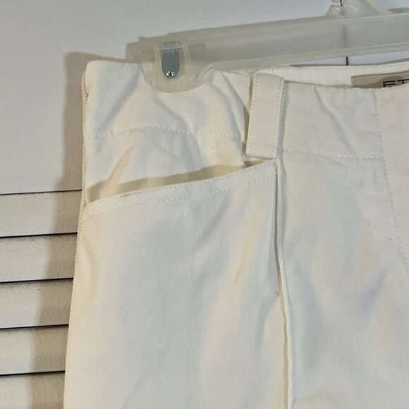 ETRO Ecru White Cotton Blend Pants‎ Size 42/ US Size 8 - Picture 5 of 16